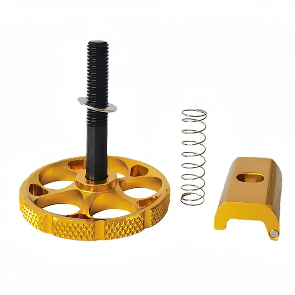 Five Hole Circular Folding Handle C Catch Aluminum Alloy Replacement Component For For Folding Bike Repair Cycling Gear
