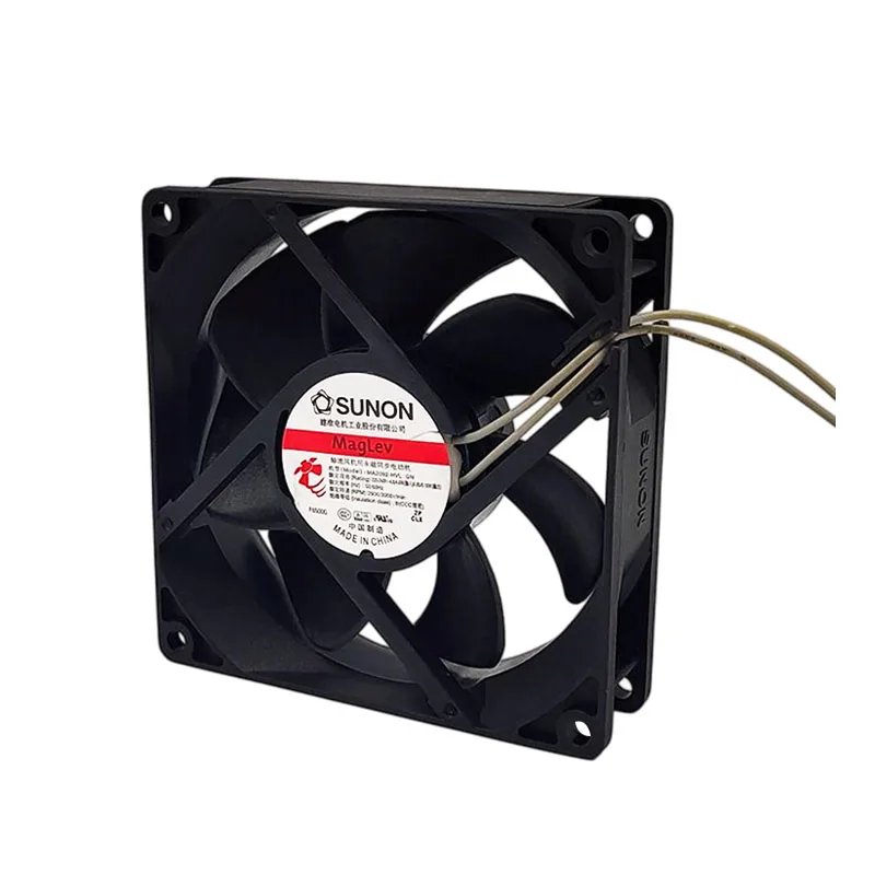 For SUNON MA2092-HVL.GN 92x92x25mm AC 220V Industrial Cooling Fan with Locked Rotor Protection for Cabinets