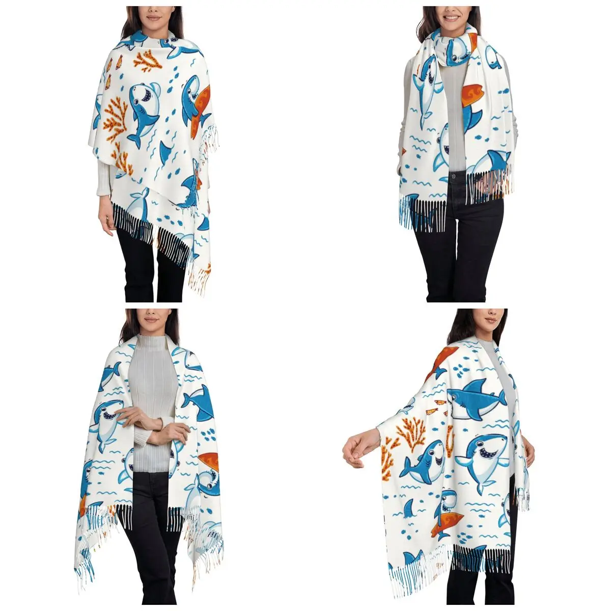 surf-tubarao-oceano-mar-organismo-marinho-cachecol-outono-pashmina-xale-envoltorio-baleia-estrelada-tubaroes-lencos-longos-com-vestido-de-borla