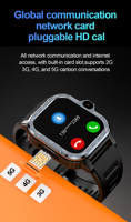 New 4G LTE PGD Android Smart Watch GPS 16G/64G ROM  HD Dual Camera SIM Card Bluetooth WIFI Wireless Sport Tracking  Smartwatch