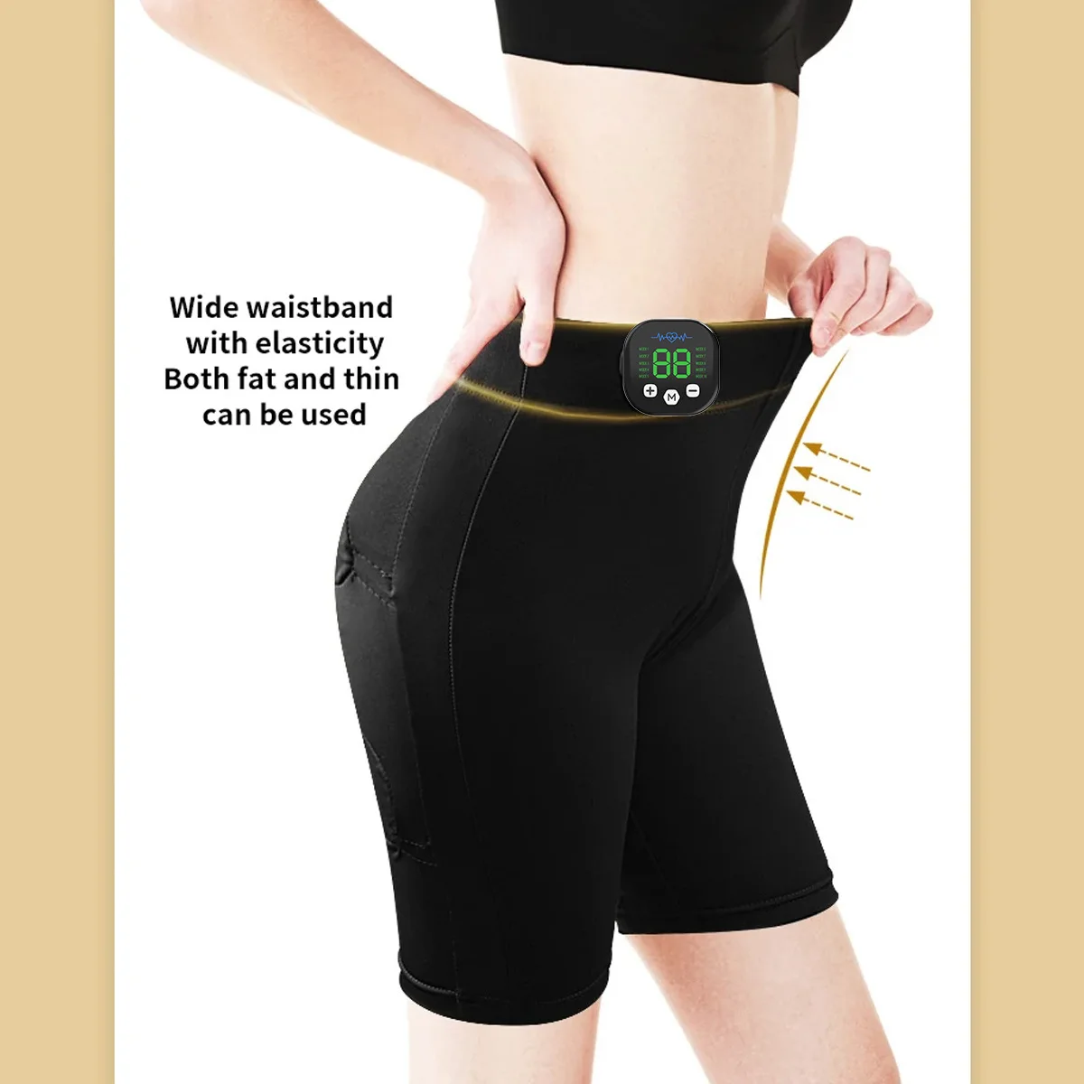

Women's EMS Toning Pants - 29 Intensity Levels Electronic Muscle Stimulator for Home Gym Yoga Slimming Shapewear