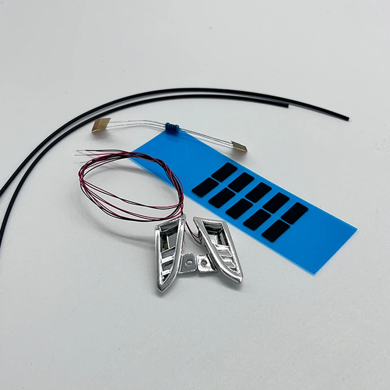 2pcs LED Front Spotlight Lamp for 1/14 Tamiya RC Dump Truck SCANIA 770S 6X4 56368 8X4 56371 Car Accessories