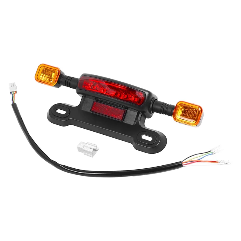 

A89E-Electric Vehicle Replacement Parts 3 In 1 LED Taillight With Brake And Turn Signal Functionality Rear Light For Bicycles