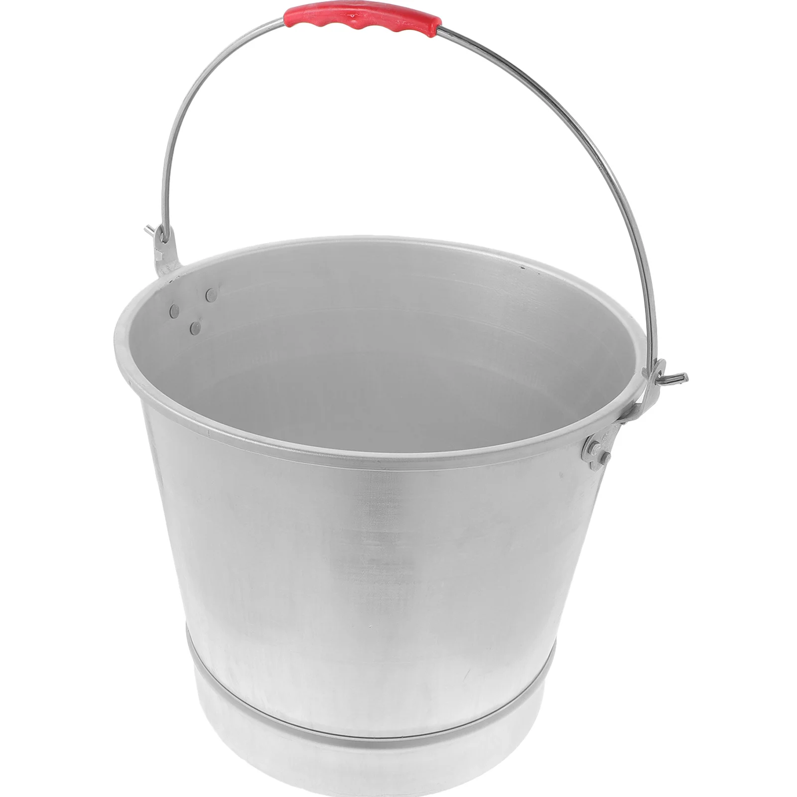 

Large Capacity Metal Water Bucket Heavy Duty Stainless Steel and Aluminum Milk Storage Bucket for Household Farm Beach Garden