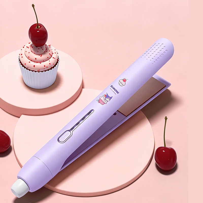Sanrio Hello Kitty Kuromi Genuine Hair Straightening Iron Straight Curling Dual-Use Curling Iron Student Low-Power Cute Splint view 6