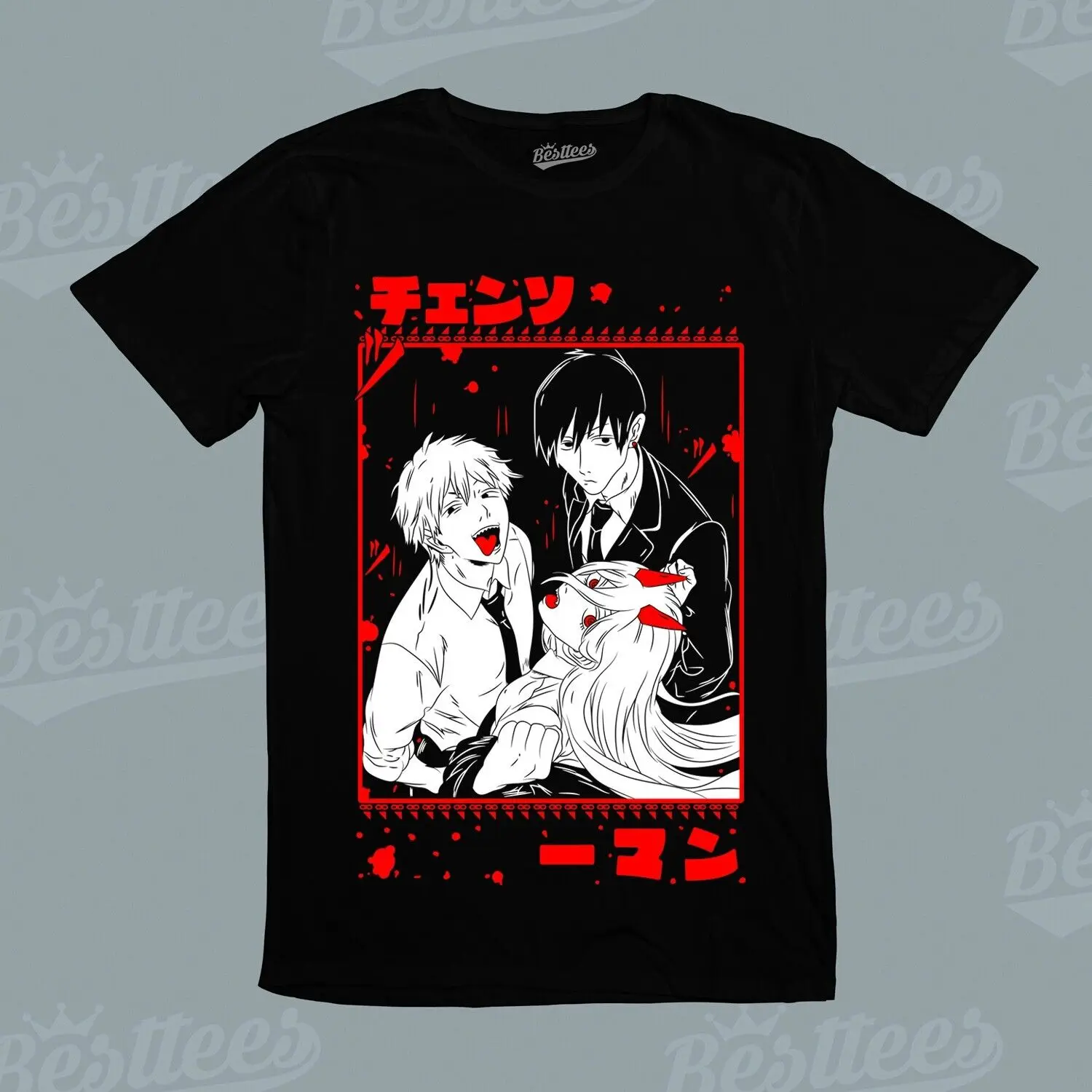 Детская футболка с японским аниме «бензопила»