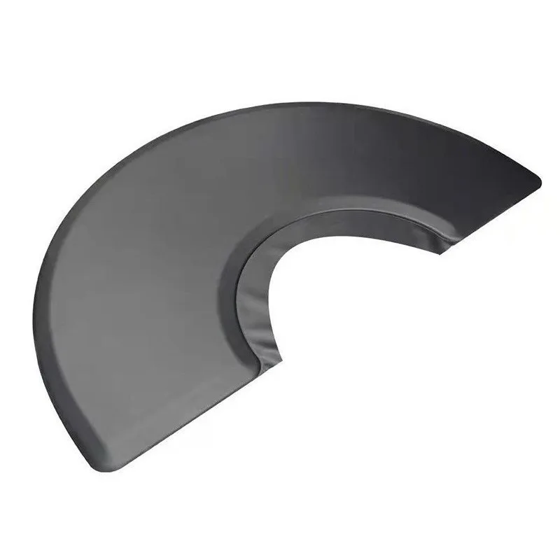 

Hair salon specific silicone foot pads, anti slip and anti fatigue floor pads, black semi-circular chair pads, durable