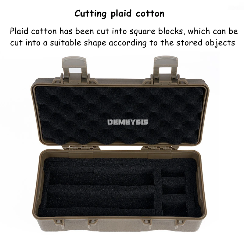Picture 6: Tactical Gear Case with Sponge Protection Pads Shockproof Shooting Hunting Tools Flashlight Storage Camping Survival Toolbox