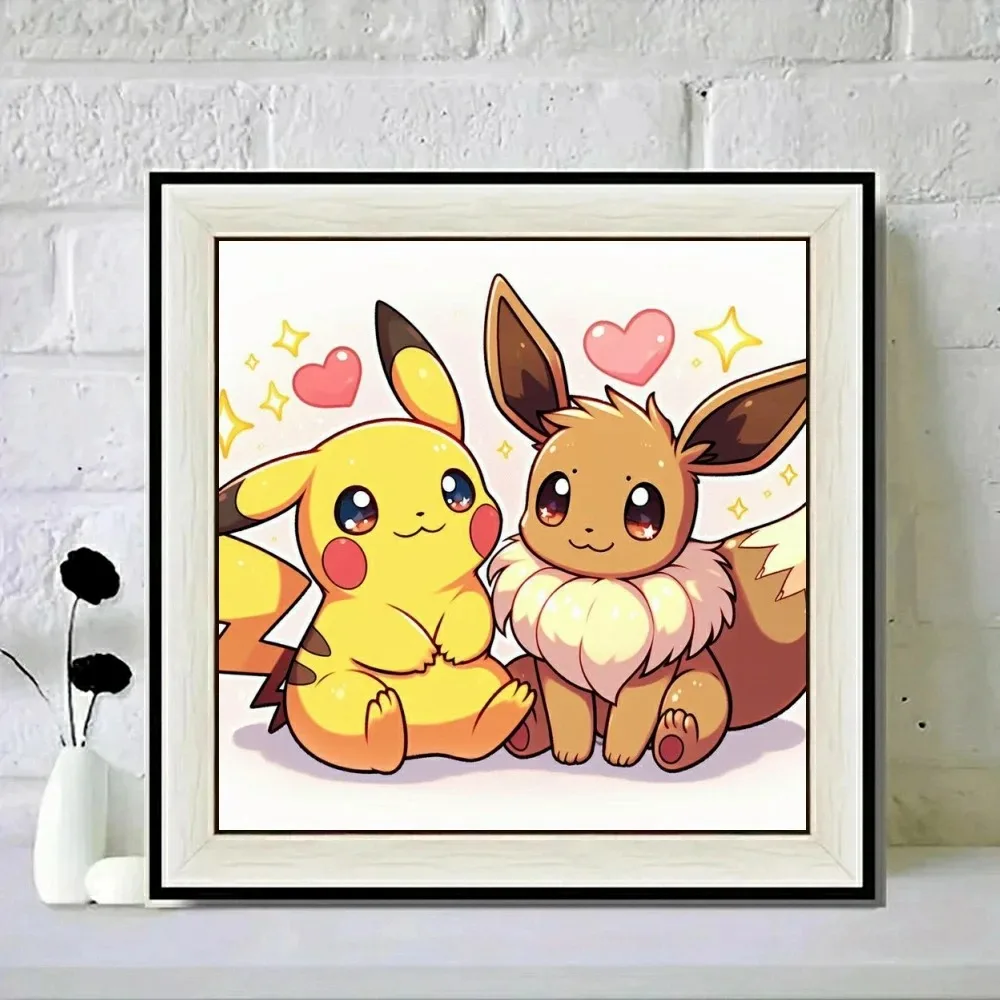 

500/1024PCS Cute Anime Pokémon DIY Assembly Home Art Decoration Gift Suitable As A Frameless Holiday Gift Design