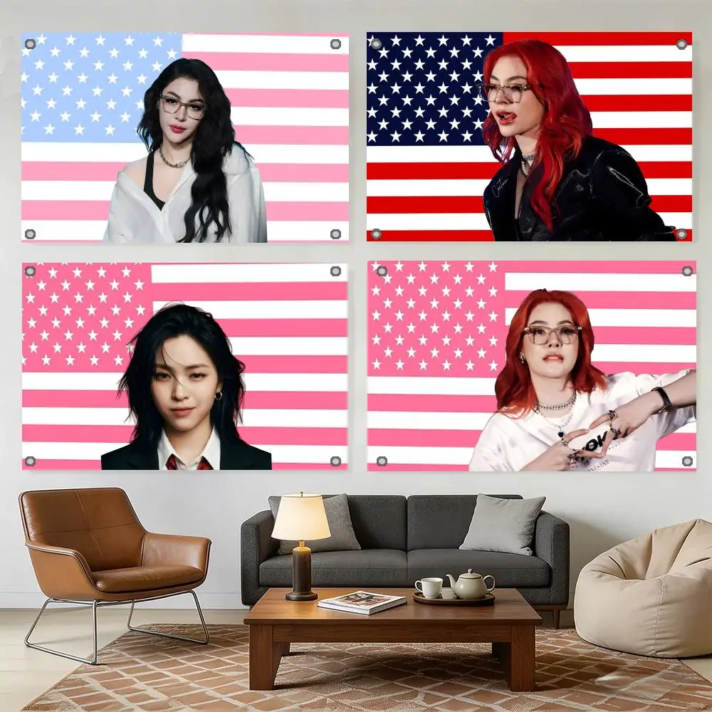 Actor F-Faye Peraya Malisorn Flags Home Yard & Garden Decor Banner - Indoor Outdoor Wall Hanging Flag