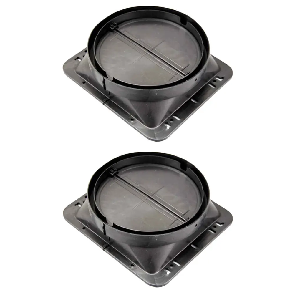 2Pcs Kitchen Ventilator Base 150Mm High-Quality PP Sturdy Range Hood Check Valve Long-Term Use in Home Kitchen Or Commercial