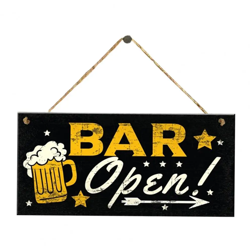 Simple Wooden Sign Home Decor Wooden Vintage Fashion Cafe Bar Pub Wall Decor Signs Personalized Sign Craft Beer Garden Hanging P