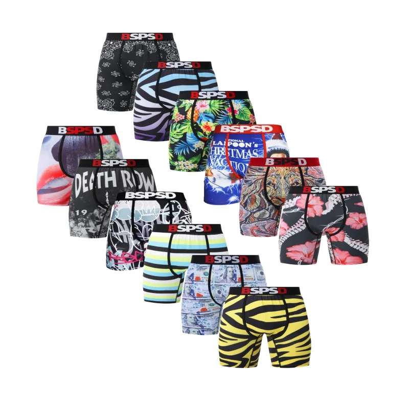 

Мужское нижнее белье больших размеров, боксеры с модным принтом, мужские трусы-боксеры, сексуальные дышащие трусики, нижнее белье, трусы-боксеры, плавки