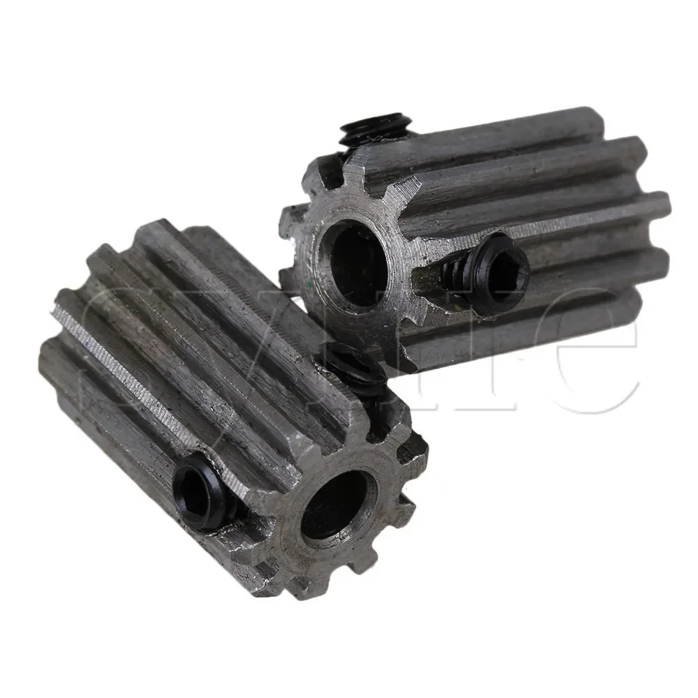 

2 шт. 12 т 45 # Стальное зубчатое колесо — серебряные металлические моторные шестерни диаметром 5 мм с верхними винтами для машин и проектов DIY