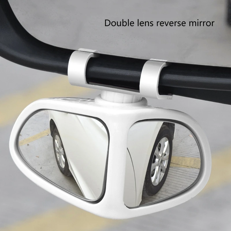 Wide View Rearview Attachments 360 Degree Rotation High Glass Blind Spots Reflectors Glass for Vehicle Safety D7YA