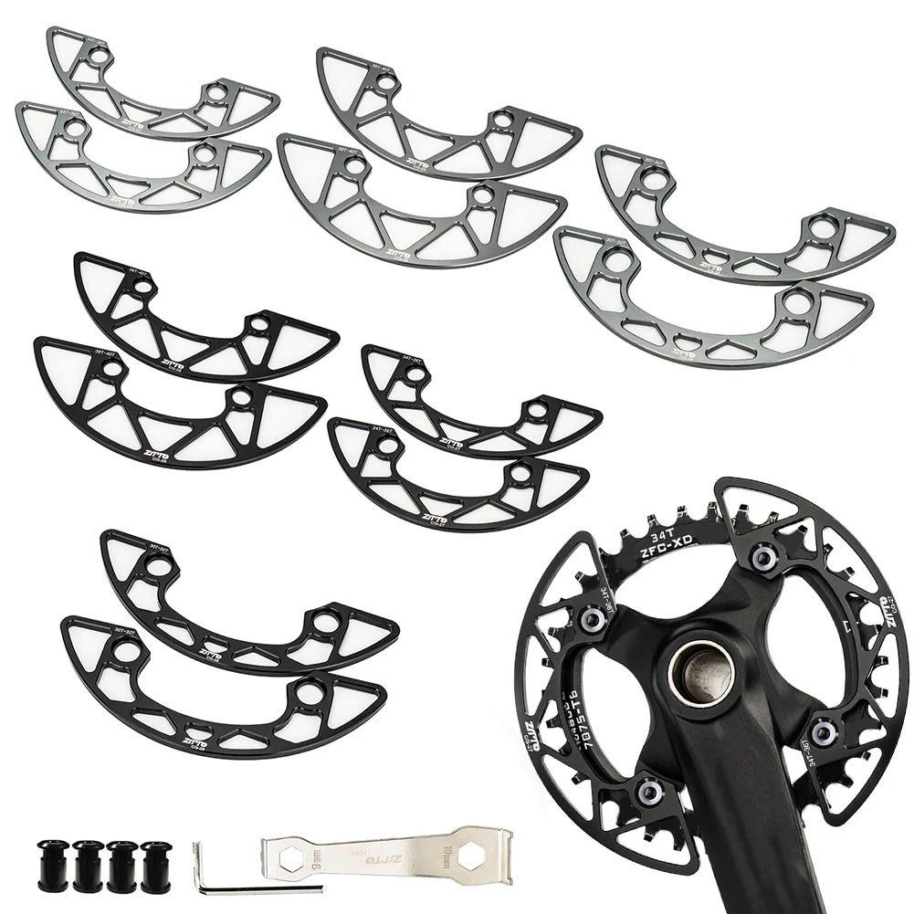 Mountain Bike Chainring Guard 104-BCD 30-32T/34-36T/38-40T Single Disc Sprocket Protective Cover Bike Chain Ring Protector Parts