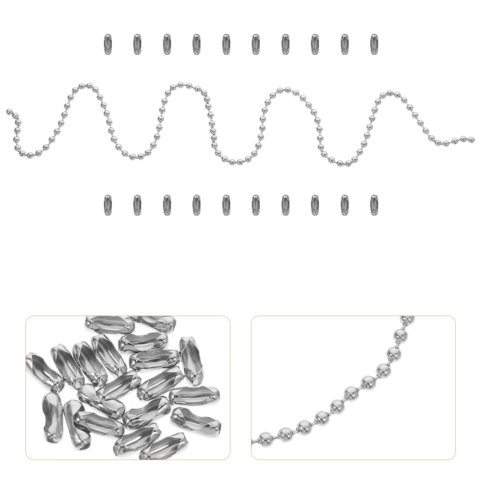 

Pendant Lights Chain Extender with Matching Connector Ceiling Pull Desk Lamp Accessories Beaded