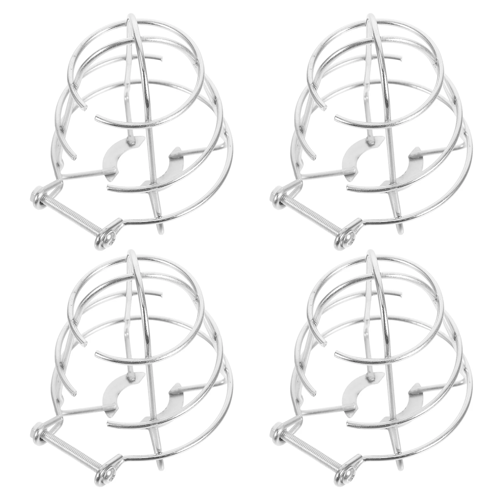 

4 Pcs Fire Sprinkler Hood Metal Wire Protector Guard Cover Plated Easy Install Wall Mounted Recessed Sidewall
