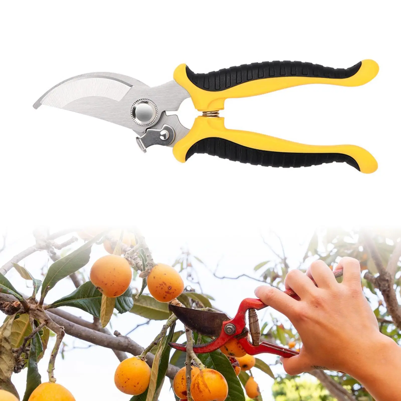 Gardening Scissors Pruning Steel Handheld Shears Lightweight 0.2 Kg Precise Cutter for Home Garden Plants and Stems