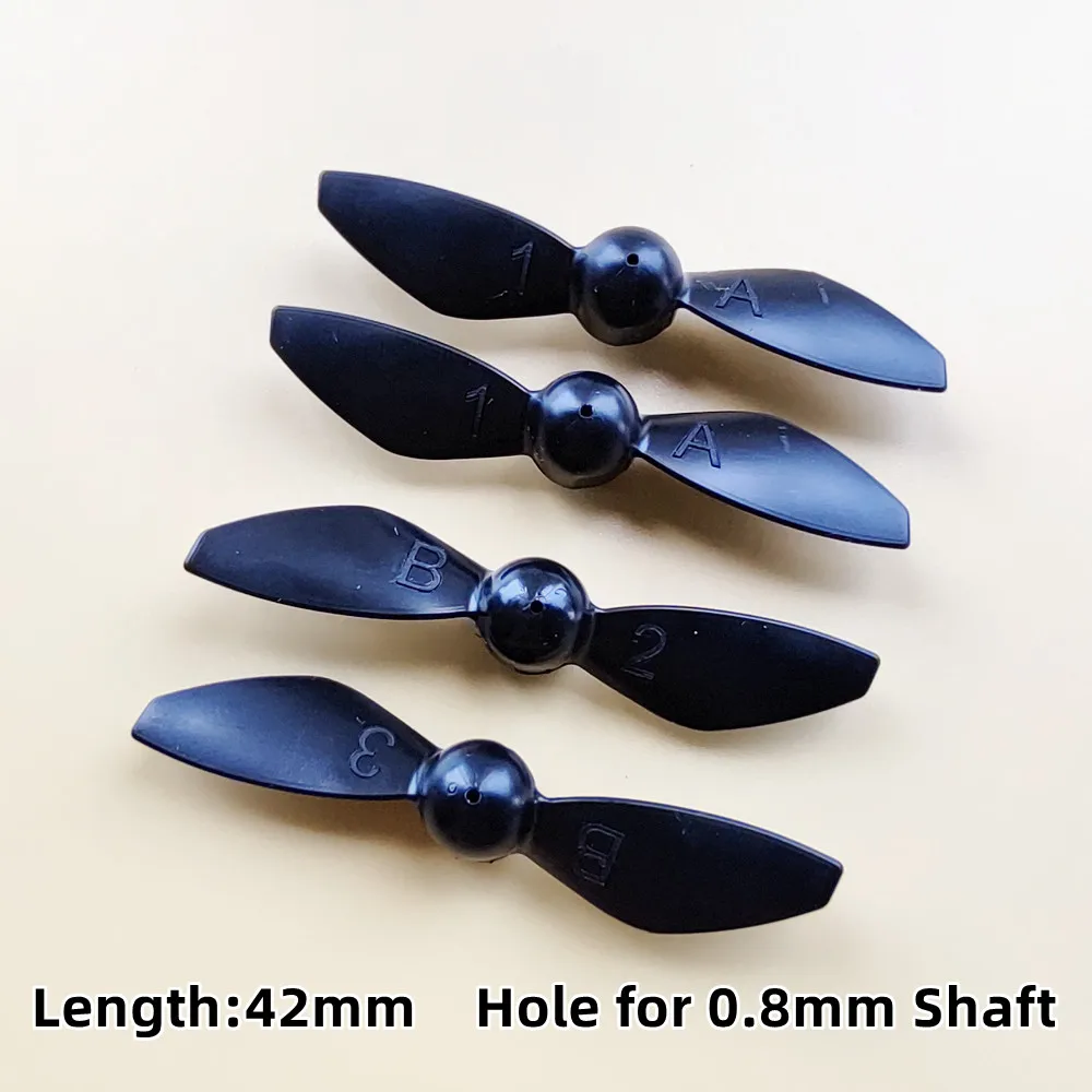 30mm 34mm 37mm 42mm 45mm 49mm Props Mini Propellers Blades A B CW CCW Fan Leaf For 0.8mm 1mm Motor Shaft Small Quadcopter Drone