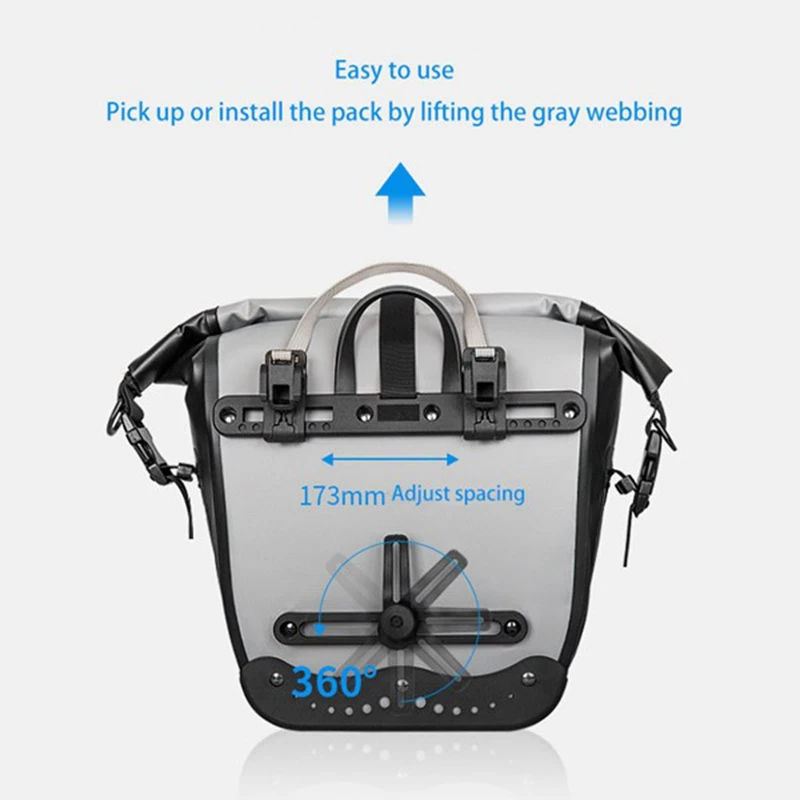 AFISHTOUR Bicycle Rear Seat Bag Sides Cycling Bag Seatpost Bag Bicycle Accessories Bike Luggage Bag Rear Bike Frame Bag