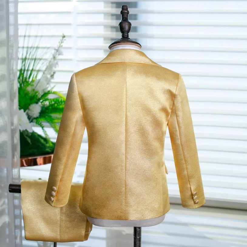 Direktverkauf ab Werk Kinderanzug-Set Maßgeschneiderte Größe und Farbe Jungen Blazer Anzug A4807 Hochzeit Bräutigam Junge Geburtstagsfeier Anzug – Detail 7