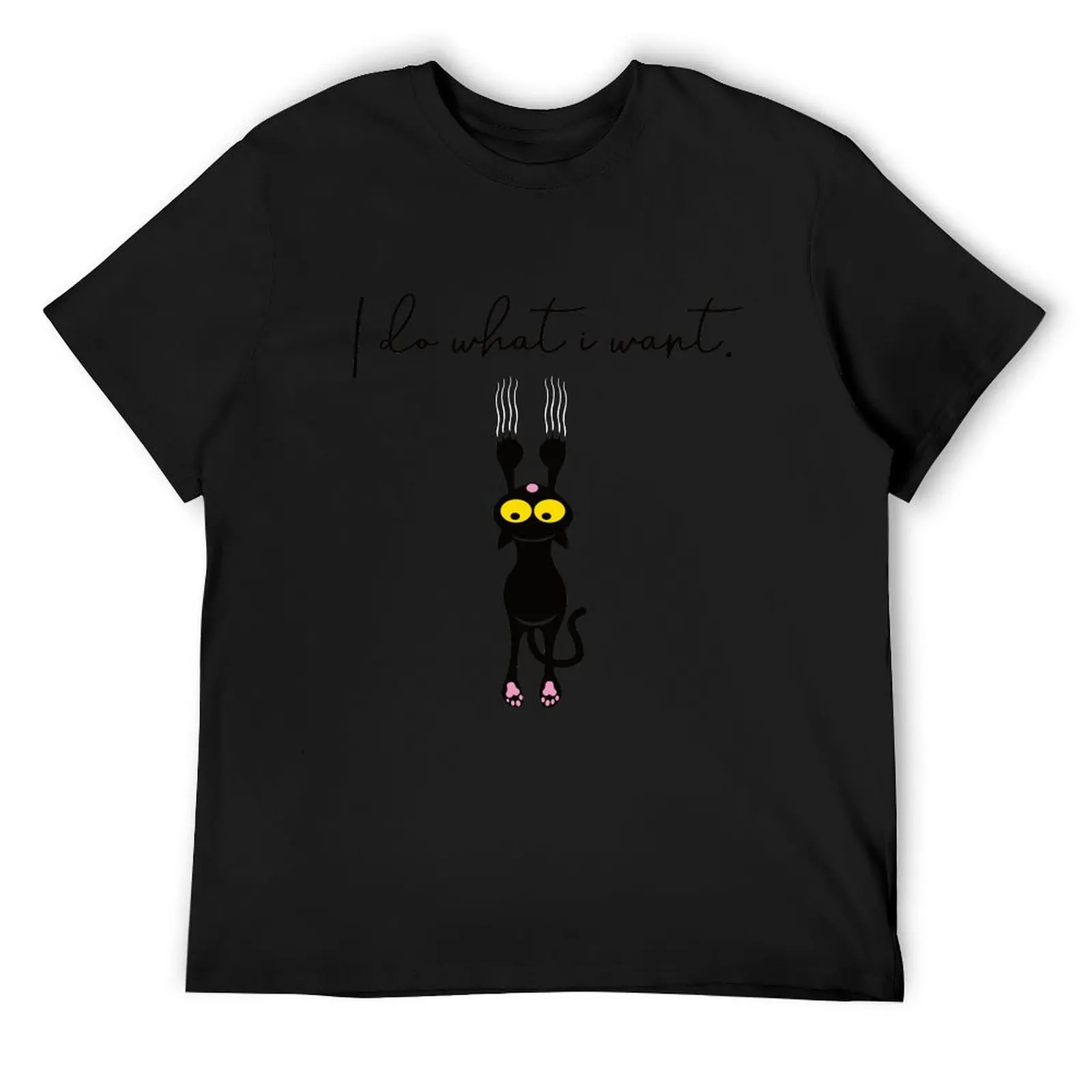 

i do what i want black cat funny T-Shirt quick-drying Funny t-shirt cheap stuff mens graphic t-shirts funny