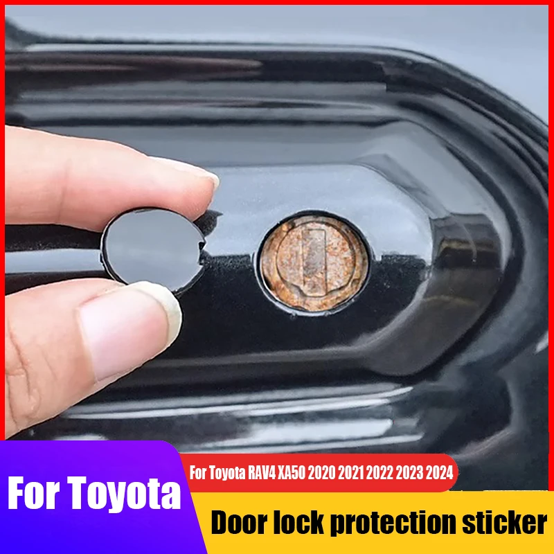 For Toyota RAV4 XA50 2021 2022 2023 2024 Door lock protection sticker for driver's keyhole to prevent blockage