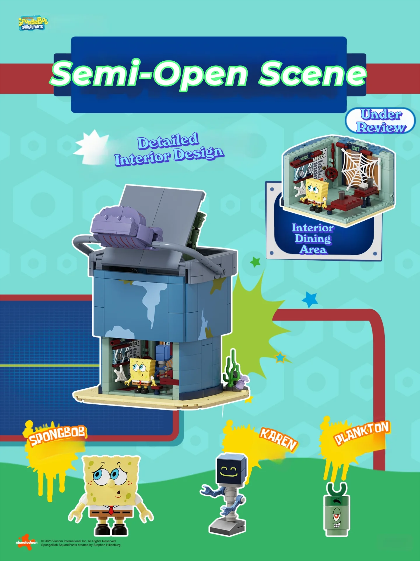 SpongeBob SquarePants Bouwstenen Bikinibroekje Rijschool De Chum Emmer Model Bakstenen Kindercollectie Speelgoed Vakantiecadeau