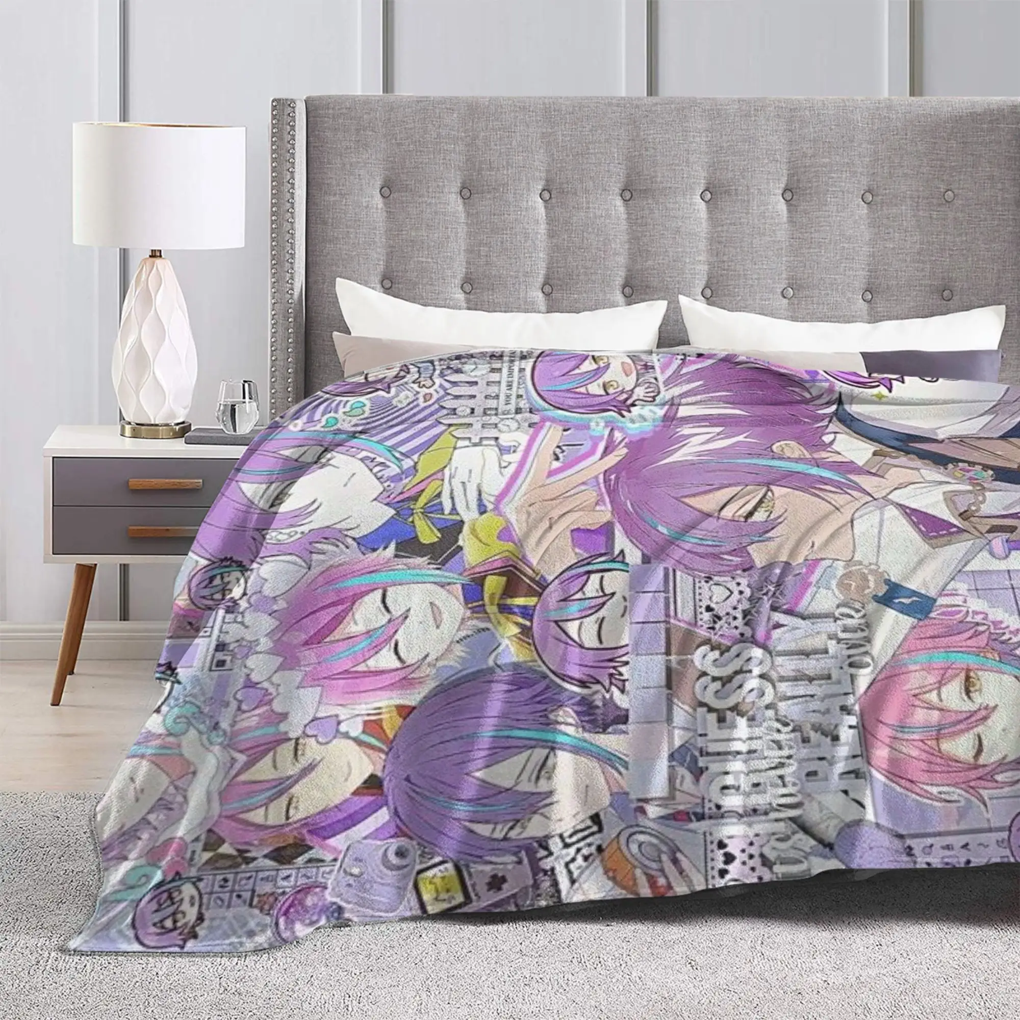 بطانيات روي كاميشيرو المضحكة فائقة النعومة من الفلانيل Wonderlands x Showtime بطانيات رمي مريحة قابلة للغسل في الغسالة