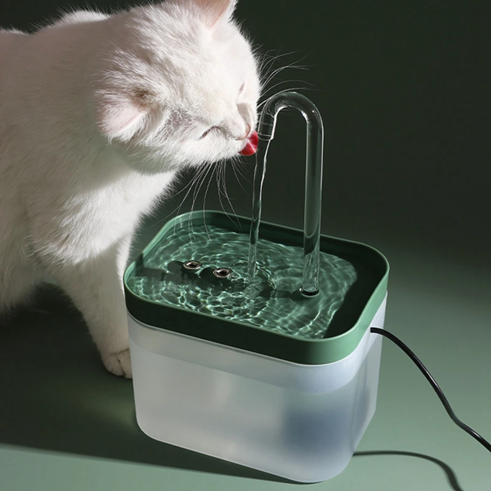 

Automatic Cat Water Fountain Auto Filter USB Electric Mute Cat Drinker Bowl 1.5L Recirculate Filtring Drinker for Cats Pet