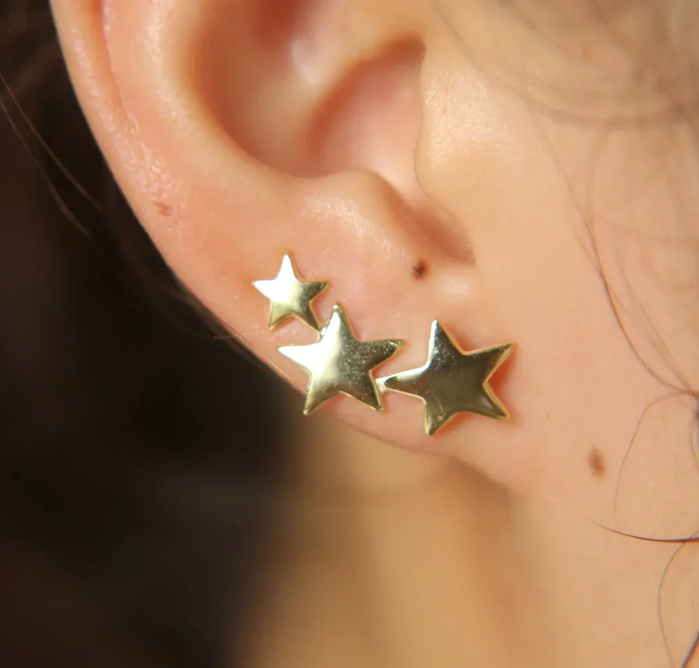 

Fashion Long Bar Climber Earrings For Women Gold Silver Color Geometric Ear Crawler Stud Earring Simple Jewelry 925 SILVER