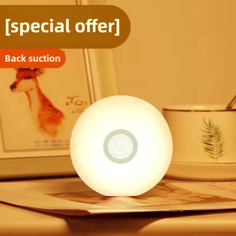 Lámpara de noche con Control inteligente, luz nocturna con carga magnética USB para dormitorio universitario, lámpara de escritorio magnética para estudiantes y estudio