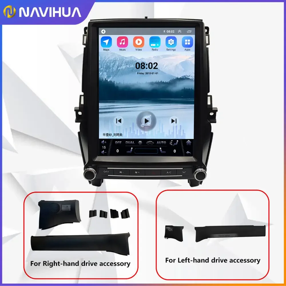 Navihua 12.1 inch Android Car Radio GPS Navigation Multimedia Car DVD Player Android Head Unit Monitor For Ford Ranger 2015-2022