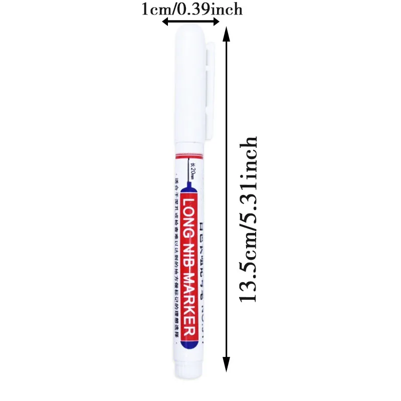 15 قطعة/المجموعة طويلة رئيس علامات القلم الحمام النجارة الديكور متعددة الأغراض حفرة عميقة قلم تحديد أحمر/أسود/أزرق/أبيض الحبر
