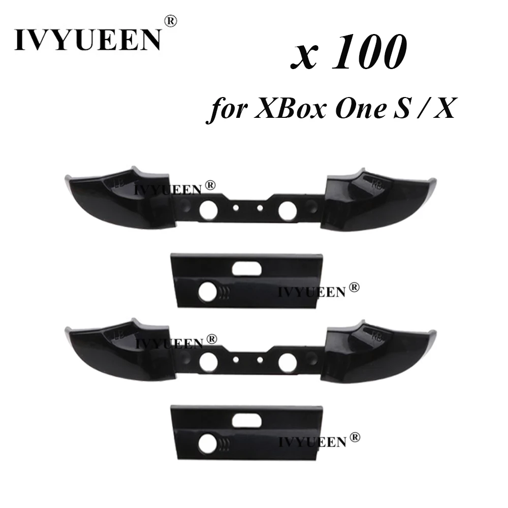 

IVYUEEN 100 PCS RB LB Left Right Bumper Trigger Buttons for XBox One X S Slim Controller Gamepad Middle Bar Holder Wholesale