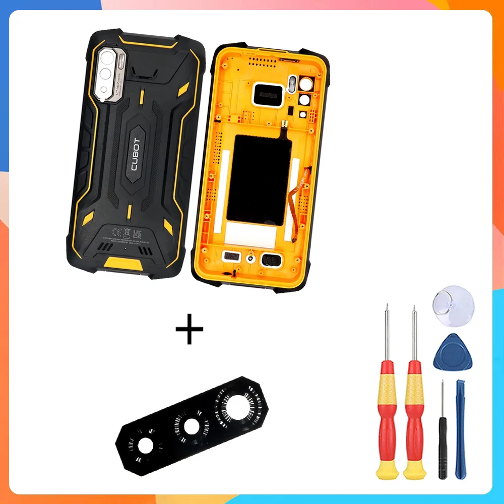 New Battery Cover Back Case + Rear Camera Glass LensMobile Phone Accessory Cell Phone For Cubot KINGKONG 5 Pro