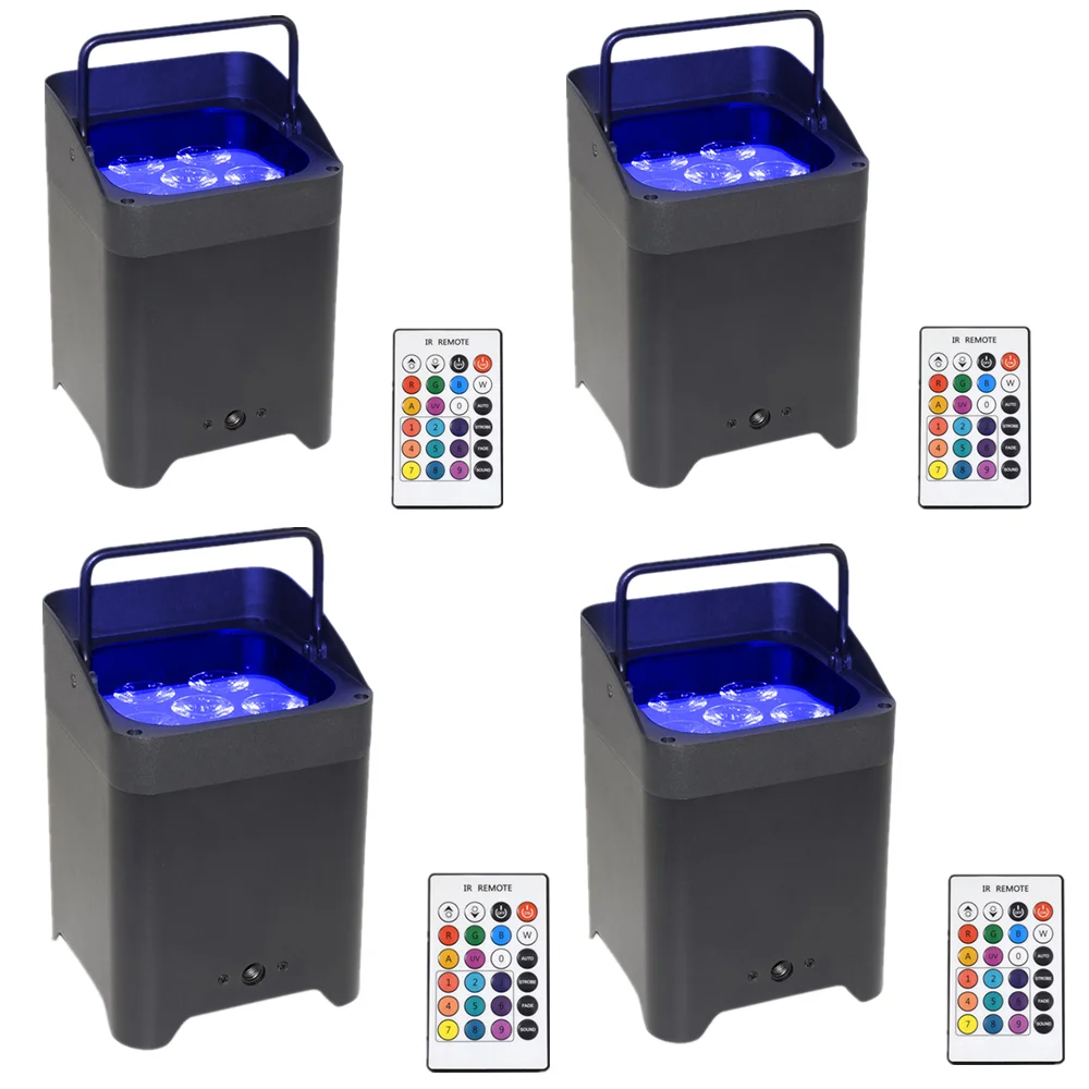 DMX512 Remote Battery Wireless Operate disco Par 6X18W Full Color DJ Freedom Par 6 Stage Lighting