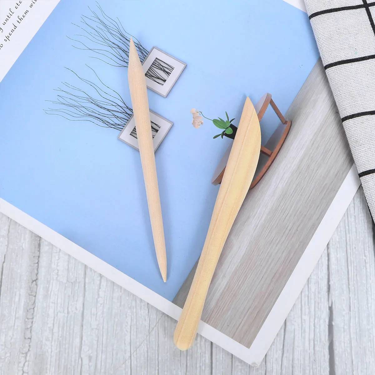 5pcs Plastic Clay Tools Sculpting Carving Pottery Tool Kit For Ceramics Modeling Smoothing Shaping Lightweight Durable Food