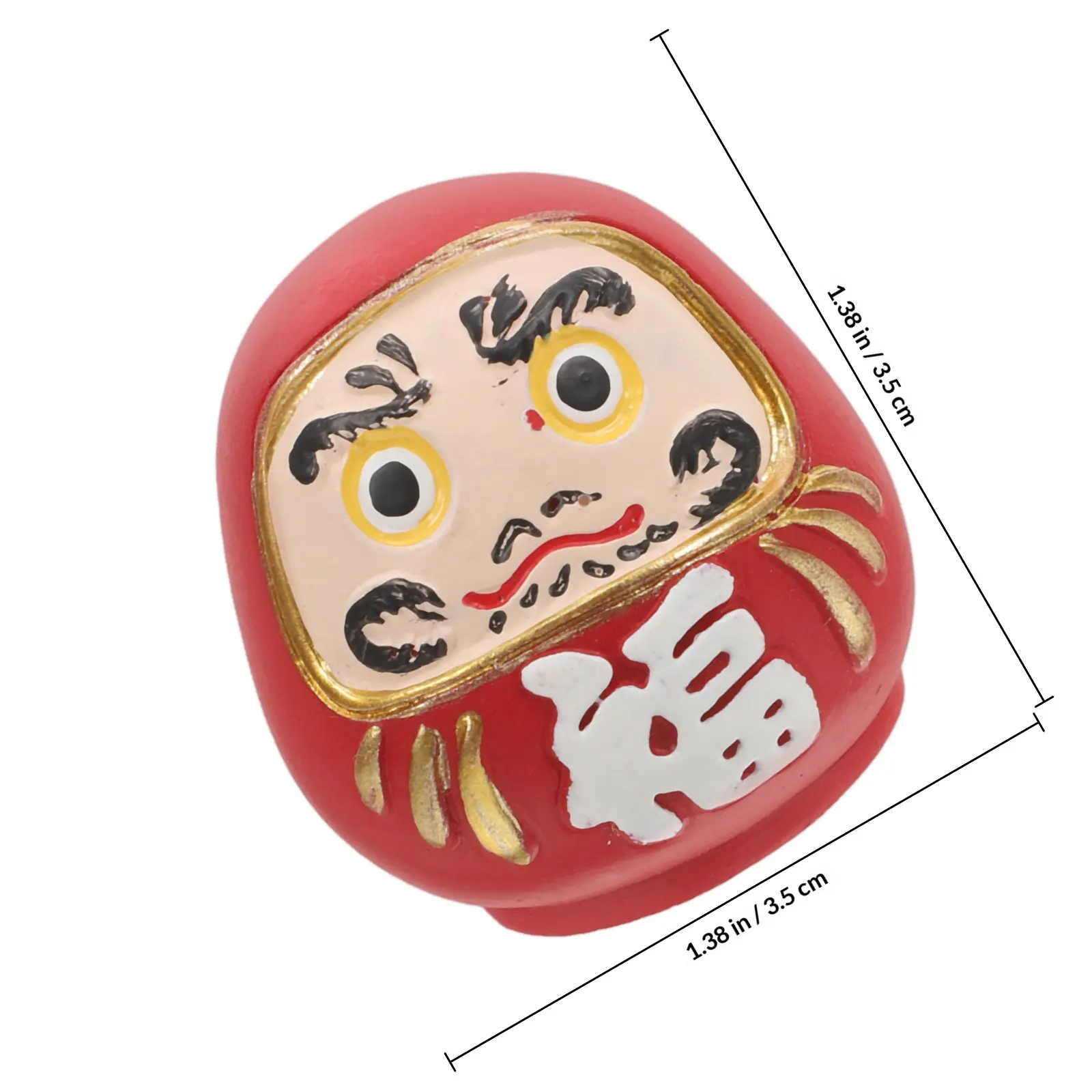 Small Statue Resin Japanese Style Ornament for Desk Shelf Car Dashboard Home Decor Luck Prosperity Interior Decoration
