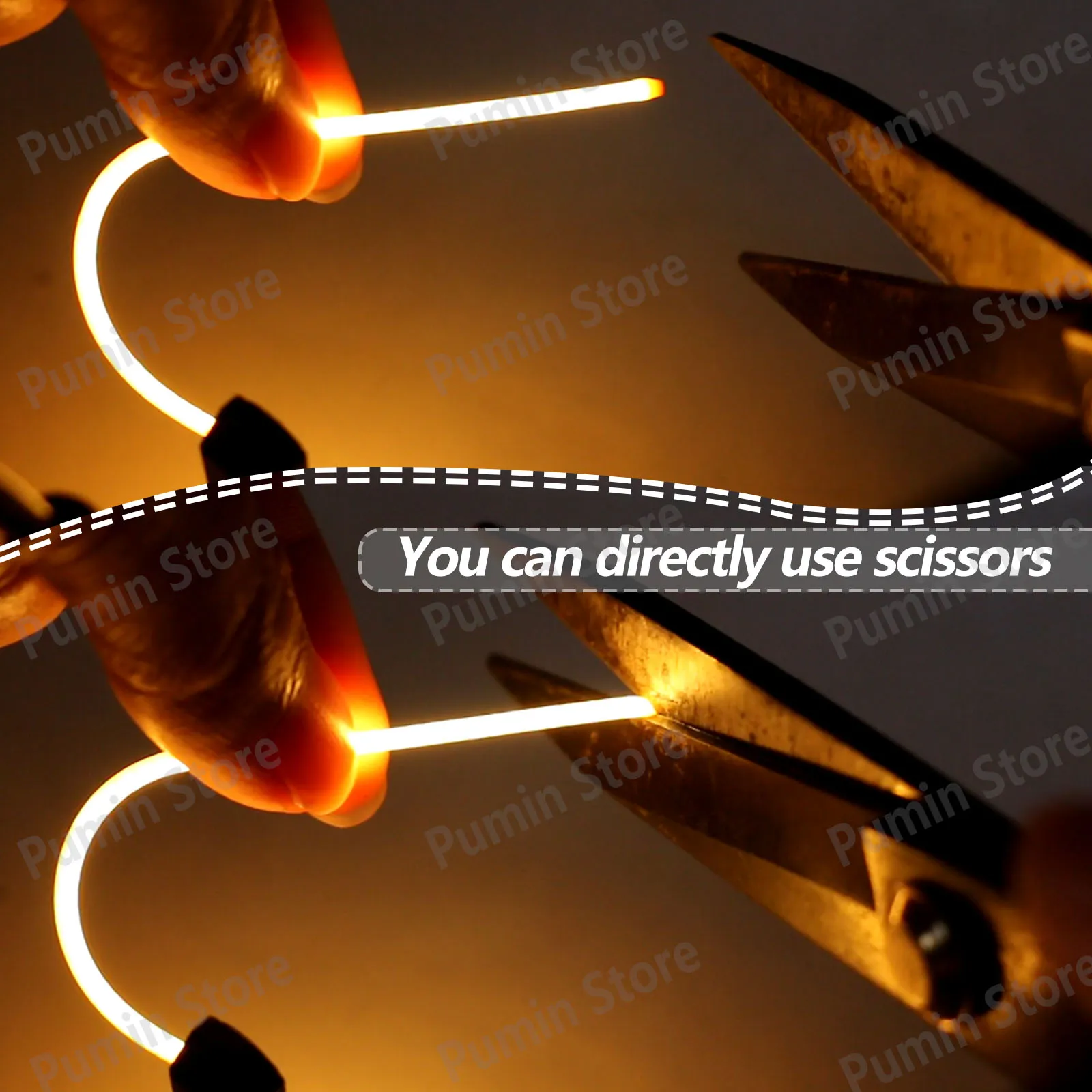 خيوط LED 3 فولت 1800 كيلو/2200 كيلو/2700 كيلو/أبيض/أحمر/أخضر/أزرق يمكن قطعها بحرية خيوط مرنة جذابة مغناطيسية لمبة إضاءة ذاتية الصنع #2