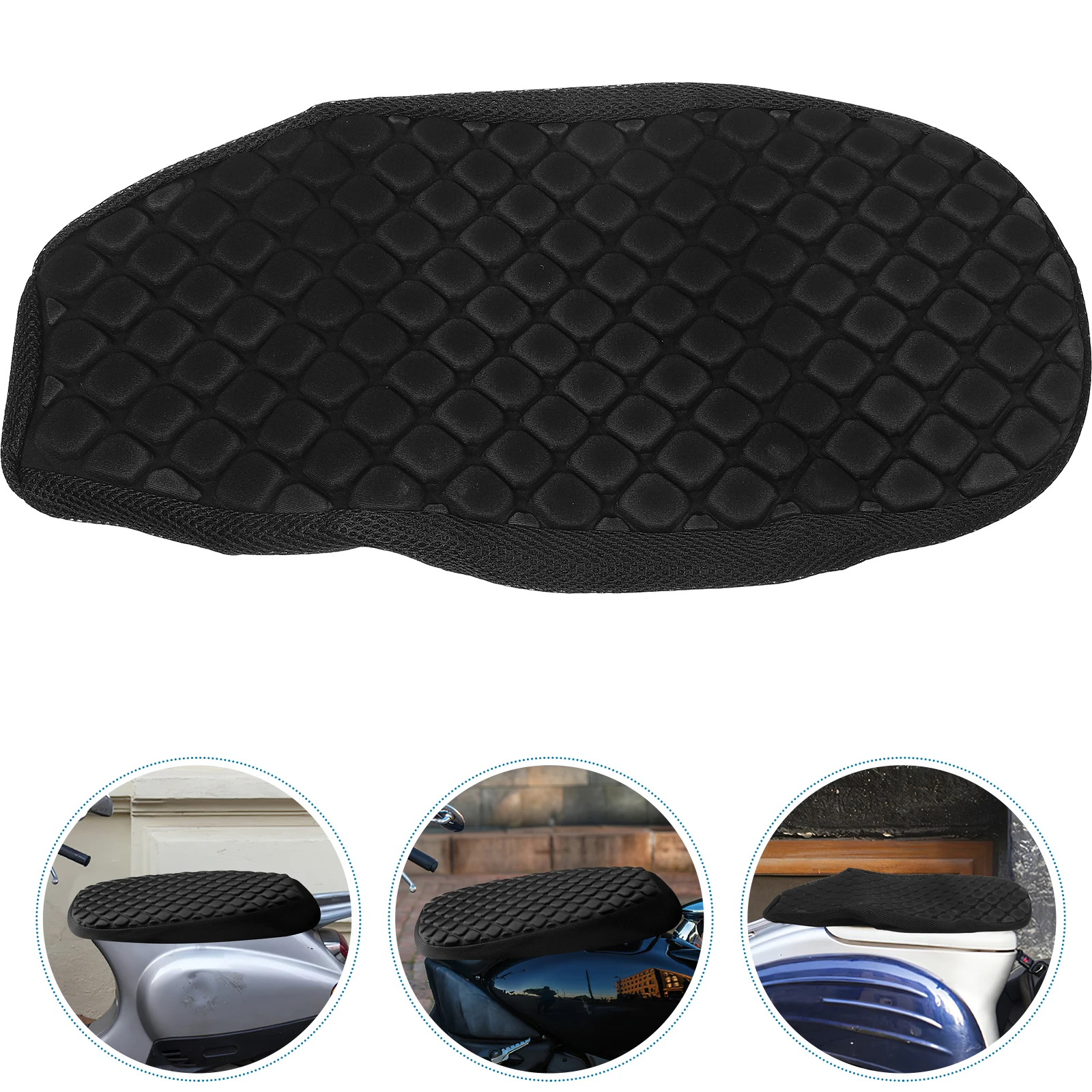 

Universal Electric Scooter Cushion Breathable Shock Absorbing Motorcycle Seat Pad Cooling Comfortable Durable Easy Install