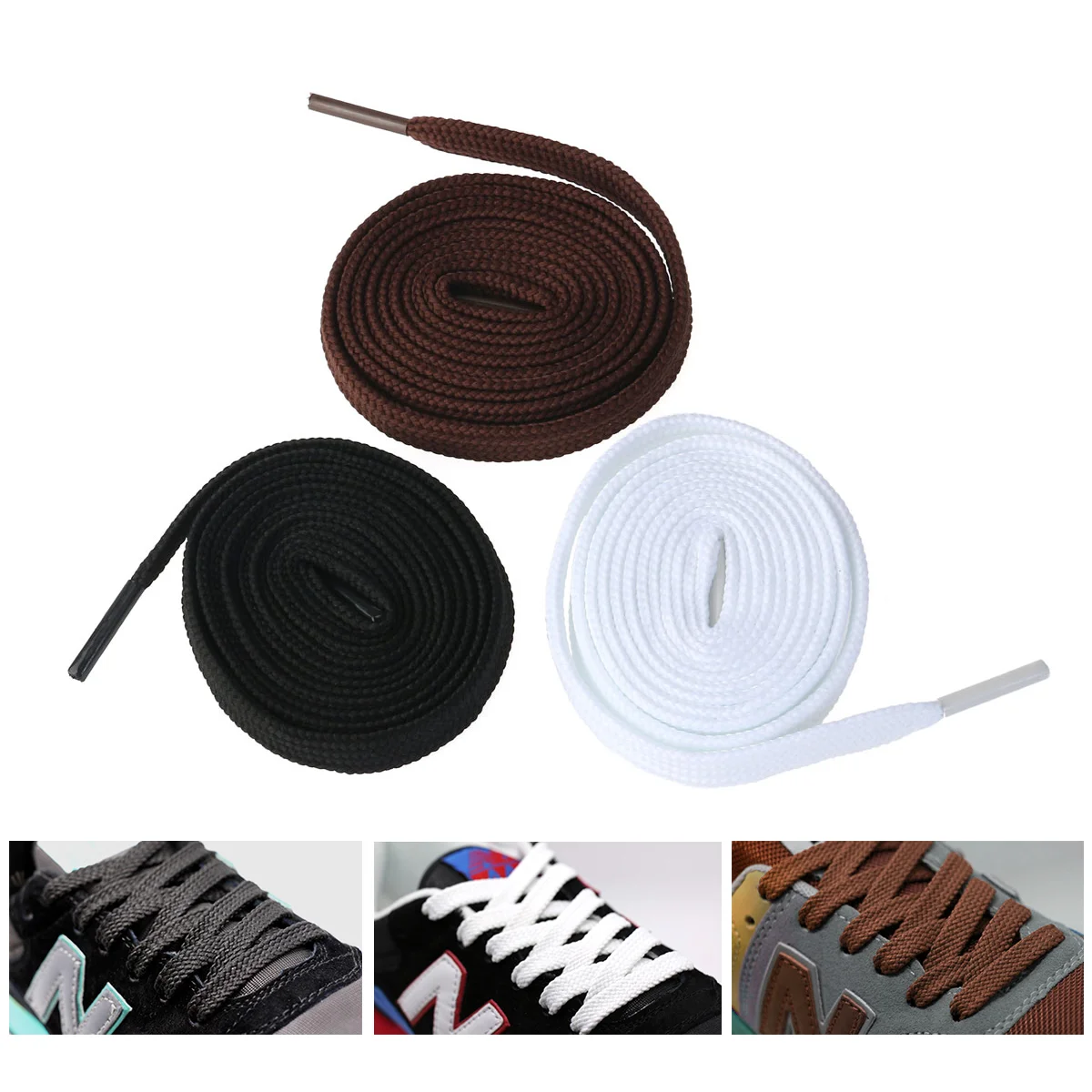 WINOMO 11 Pairs of Flat Shoelaces Shoe Laces Strings for Sports Shoes Boots Sneakers Skates Shoelace for Sneakers Boots