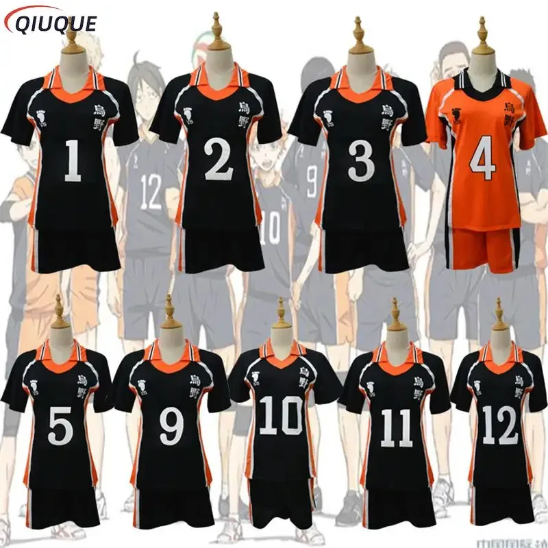 L2025l novo karasuno koukou clube de vôlei do ensino médio hinata shoyo cosplay traje kageyama tobio camisas esportivas