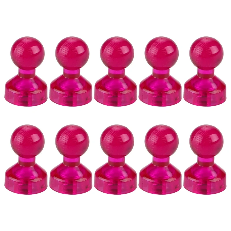 10Pcs Small Magentic Push Pins Color-coded Fridge Map Magnets Blackboard Magnets for Office School Whiteboard