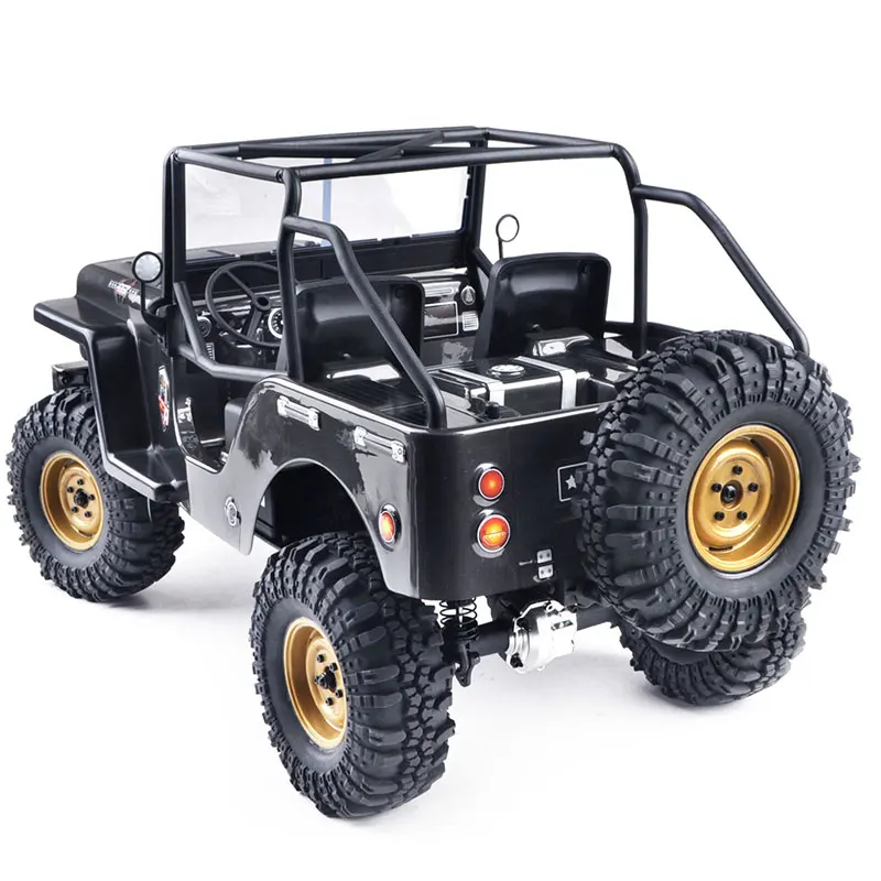 1/10 ruitai rgt 86010-cj controle remoto jeep veículo off-road rc profissional elétrico modelo de carro de escalada com tração nas quatro rodas