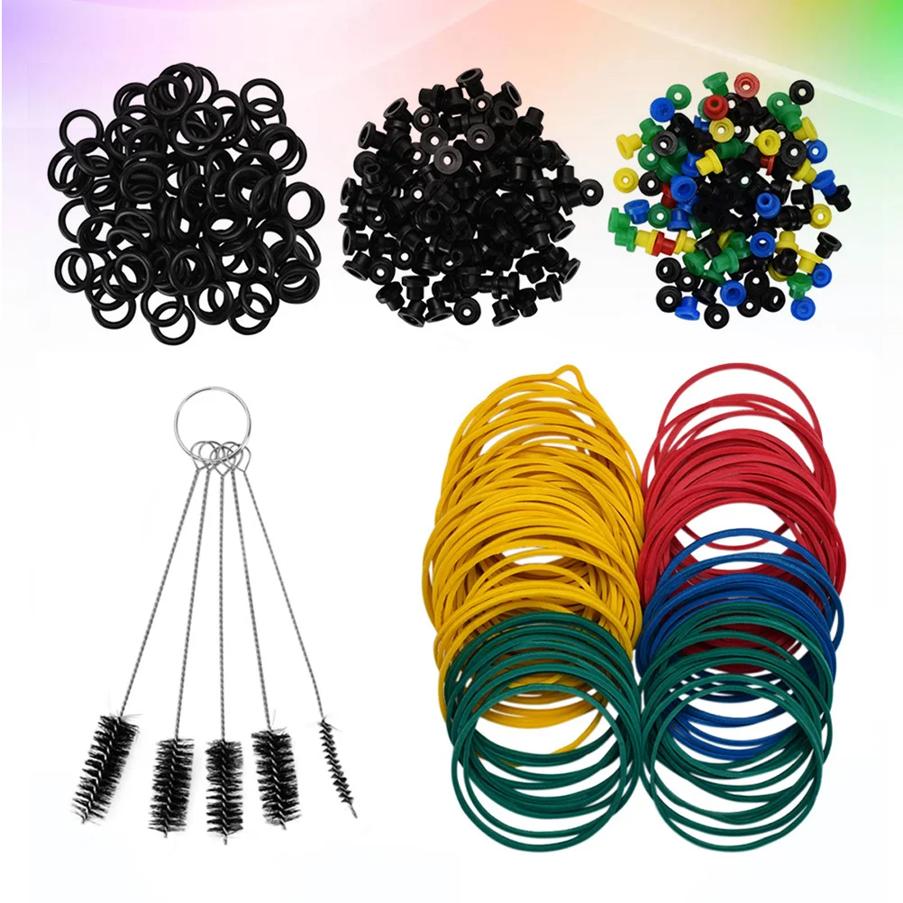 

Tattoo Machine Accessory Kit Rubber Bands Silicone Pin Cushion Needle Cleaning Brush Set for Professional Use Machine Accessory