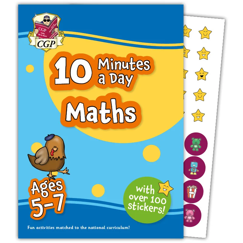New 10 Minutes A Day Maths For Ages 57 With Reward Stickers CGP Coordination Group Publications 9781837740222 Book
