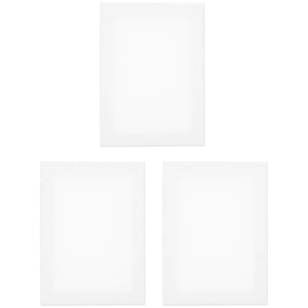

3pcs Premium Canvas Panels For Oil Painting Acid- Boards Bulk Painting Cloth Panels Multi-Functional Drawing Boards For