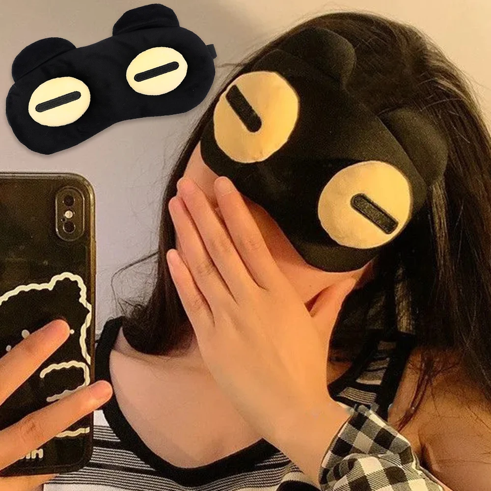 Cartoon Sleep Eye Mask Light Blocking Eye Cover Sleeping Mask Kids Eyes Shade Band Blindfolds Sleep Aids Travel Rest Eyepatch